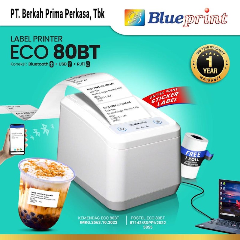 Blueprint Printer Label Desktop 5