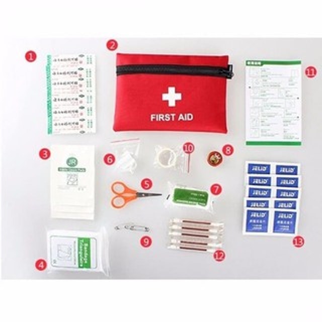  Outdoor First Aid Kit 13 in 1