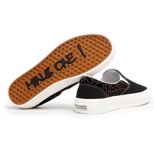  Minusone Sepatu Slipon Larva golden dark