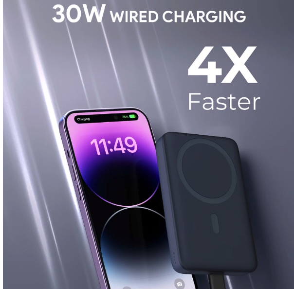 Aukey Technology AUKEY Magnetic Wireless Charging Powerbank PB-MS02