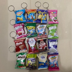 Gantungan Kunci Miniatur Snack