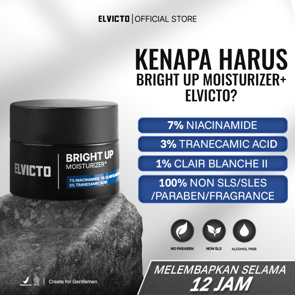 Gizi Indonesia ELVICTO Bright Up Moisturizer+