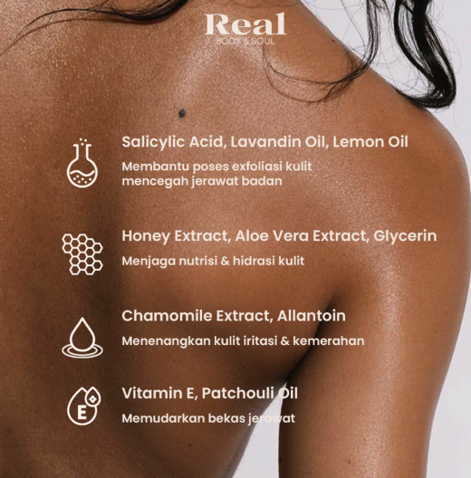  Real Body & Soul Calm Perfumed Shower Gel for Anti Acne