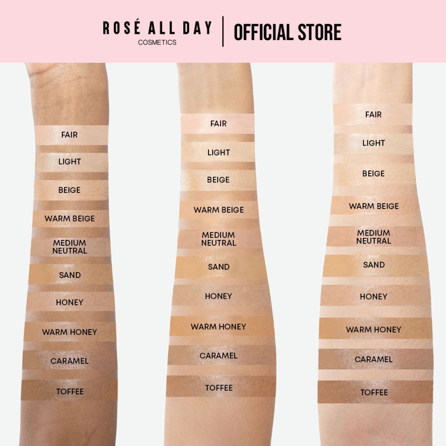 Rosé All Day The Realest Lightweight Skin Tint Toffee 4