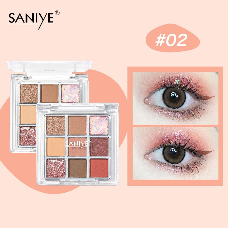 SANIYE 9 Colors Ice Cube Eyeshadow Palette E0925 #2 2