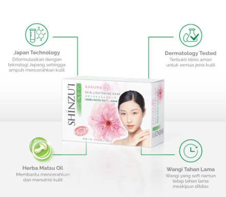 Bina Karya Prima Shinzui Skin Lightening Body Soap Sakura