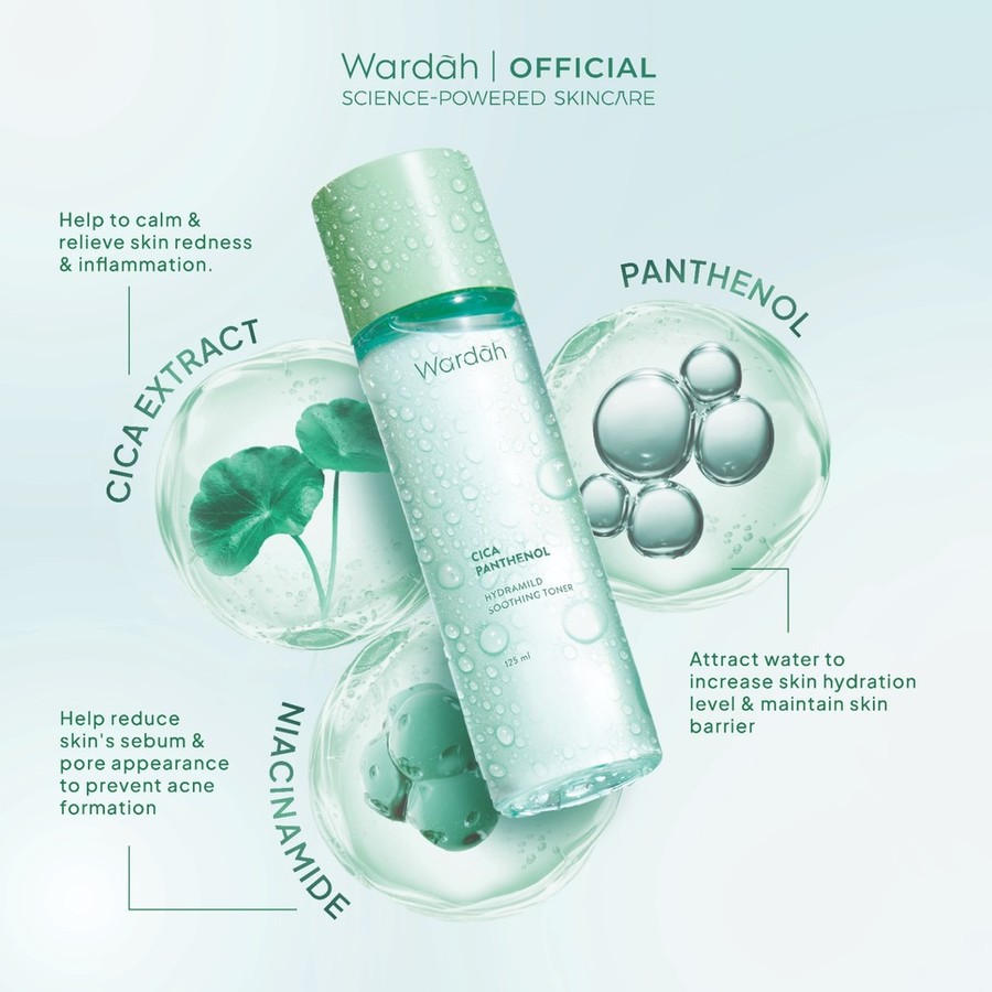 Paragon Technology and Innovation Wardah Cica Panthenol Hydramild Soothing Toner