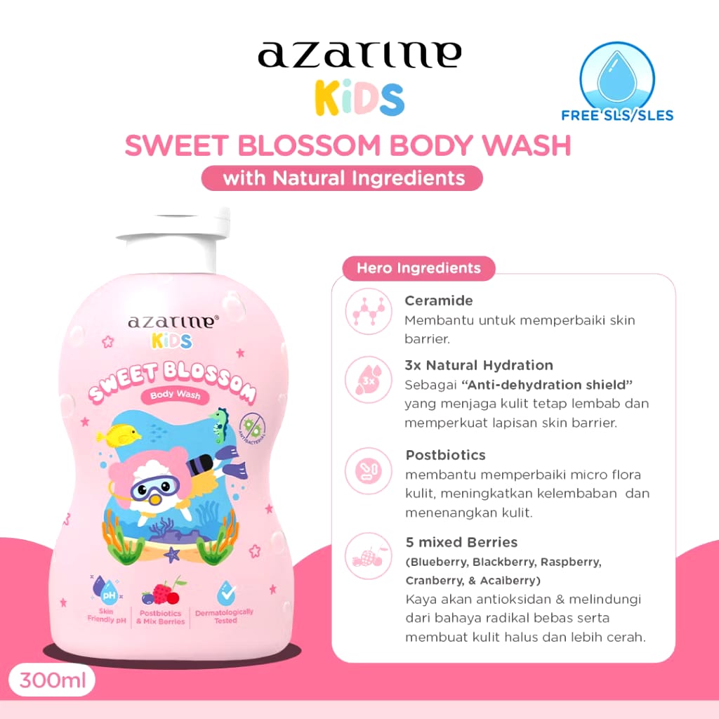 Wahana Kosmetika Indonesia Azarine® Kids Sweet Blossom Body Wash
