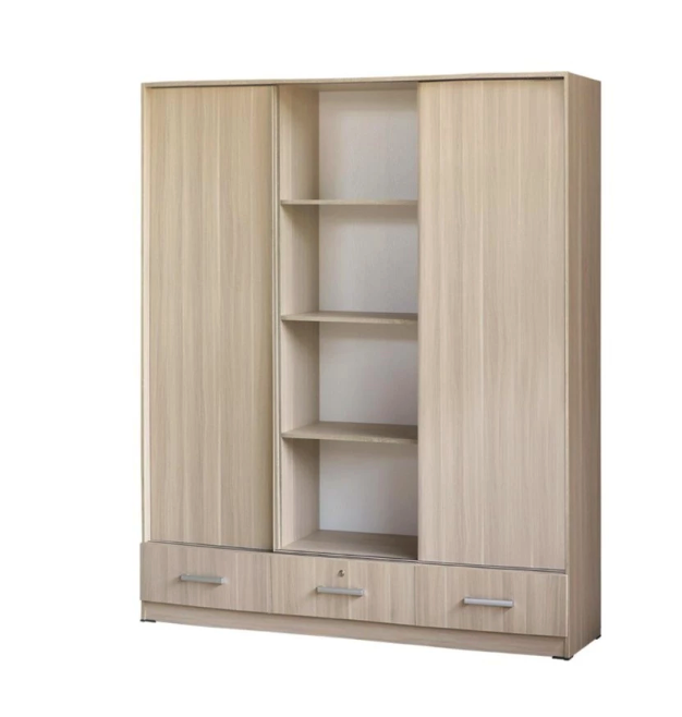 IDEA Furrniture IDEA BERDEN Lemari Pakaian Sliding Door 3 Pintu