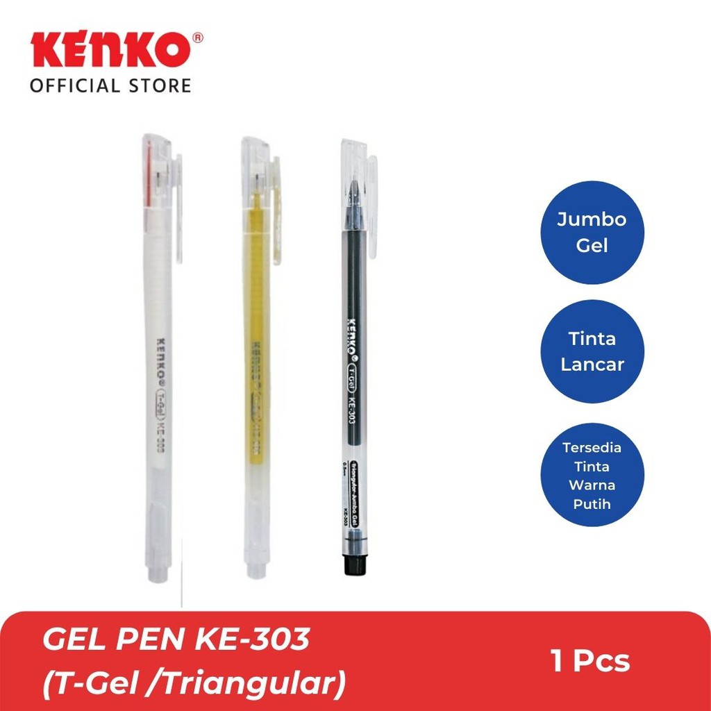 KENKO Gel Pen (T-Gel/Triangular) KE-303