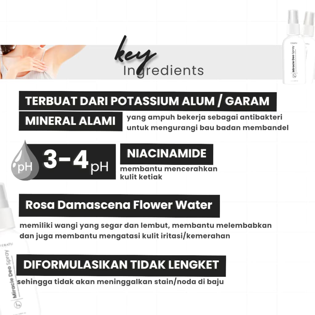 Fandi Universal Kosmekreasi Tératu Beauty Miracle Deo Spray Deodorant 