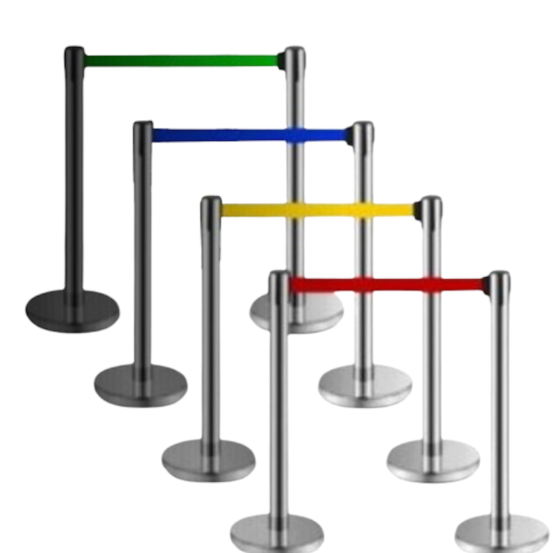 Tiang Pembatas Antrian Silver Stainless 2