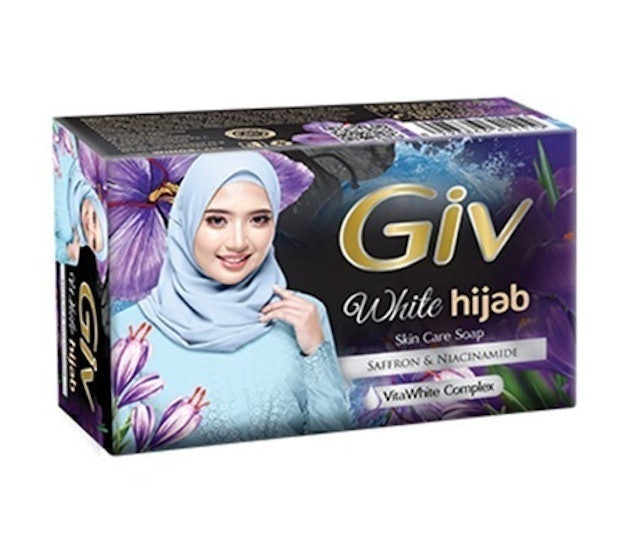 GIV White Hijab - Saffron & Niacinamide