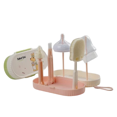 Sakumini 6in1 Travel Brush Kit Bottle Cleaner