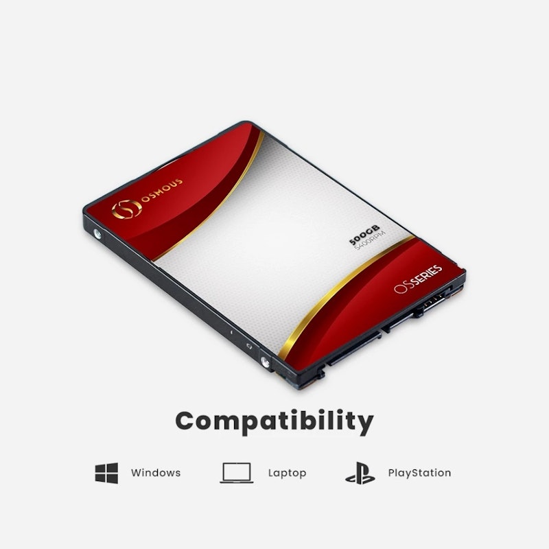 Osmous Red Hardisk Internal Laptop 500 GB 3