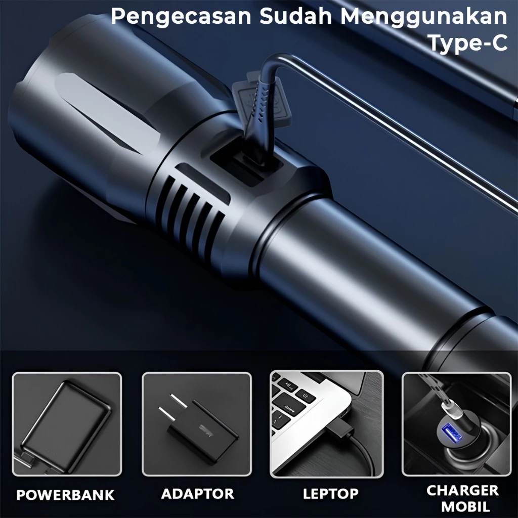  H2S USB Charging Flashlight HS0618