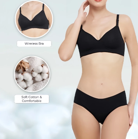 Gudang Rejeki Utama Pierre Cardin Natural Cotton Set Bra & Panty  607-60003B