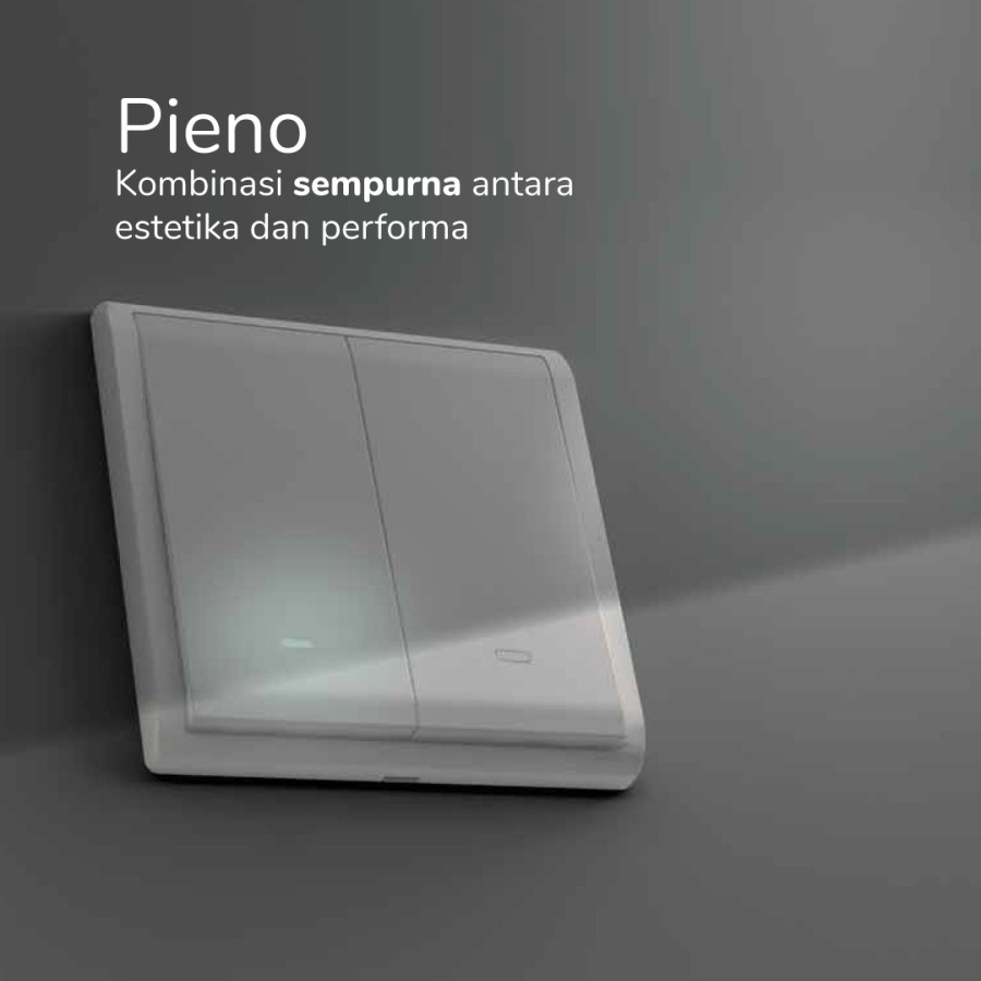 Schneider Electric Schneider Electric Pieno Sakelar Lampu 2 Gang 1 Arah E8232L1F_WE_G3