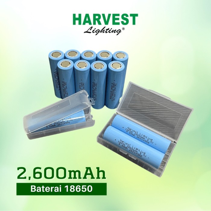 Harvest Lighting Harvest Lighting 18650 Battery Ion Lithium 2600 mAh Flat Head