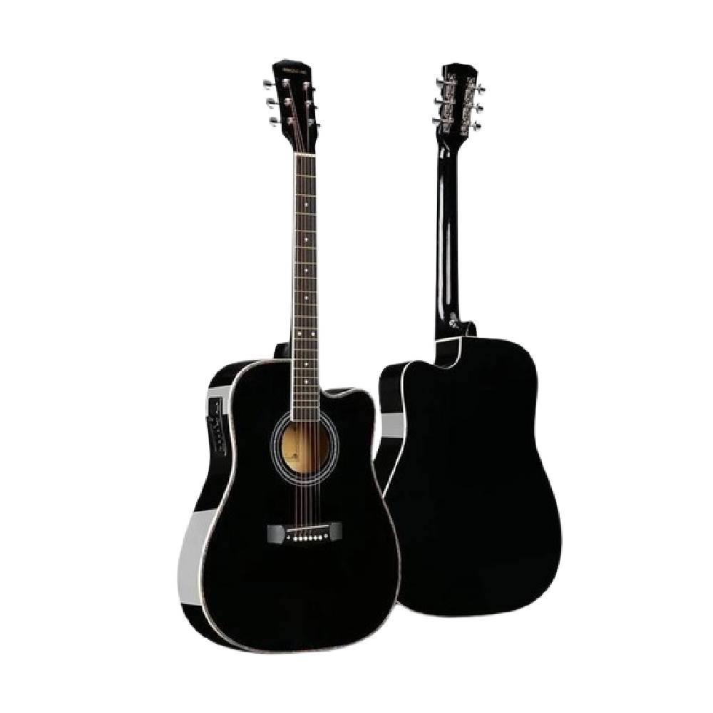KAWES Low Action Gitar Akustik Elektrik Hitam 41 inch 1