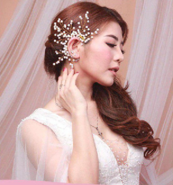  Vanda Ear Cuff Anting Tusuk Mutiara
