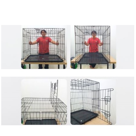 Pawsitive Vibes Kandang Besi Lipat - XXL
