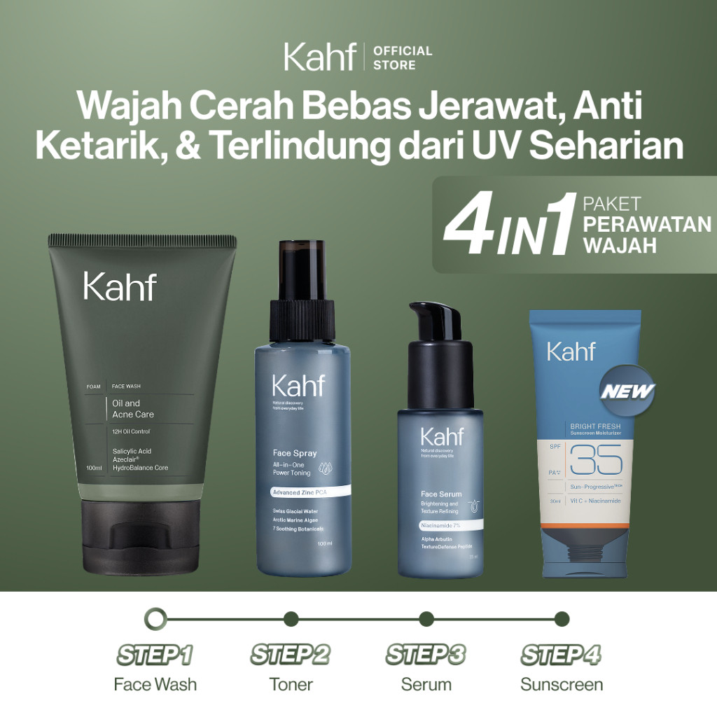 4in1 Paket Perawatan Wajah New Serum Acne & Oily 2