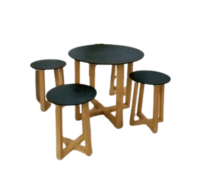 Meja Cafe Jumbo Set Minimalis