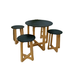 Meja Cafe Jumbo Set Minimalis