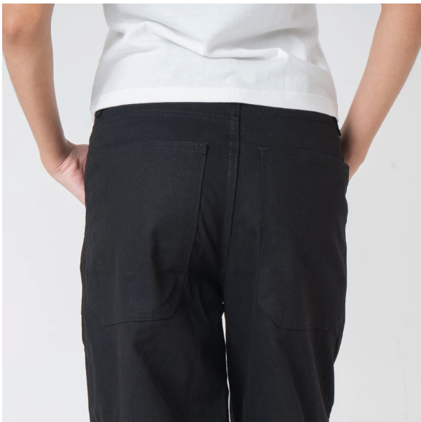 Fairgoods Celana Wanita Loose Cargo Navia Black 5