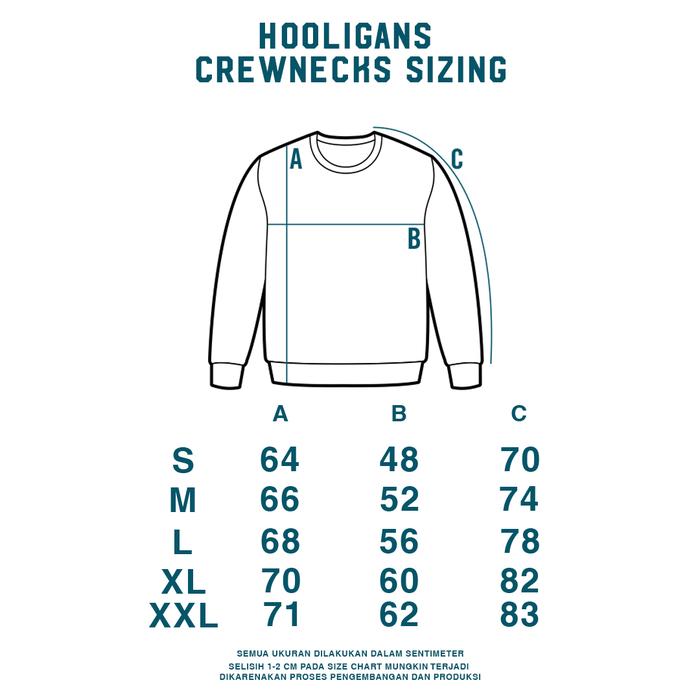 Hooligans Indonesia Hooligans Sweater Crewneck Bold Nakata Misty