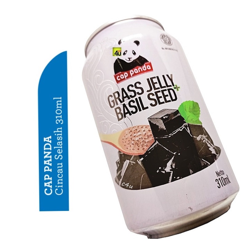 Cap Panda Grass Jelly Selasih