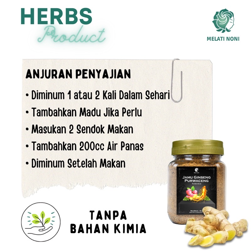 Jamu Ginseng Purwaceng