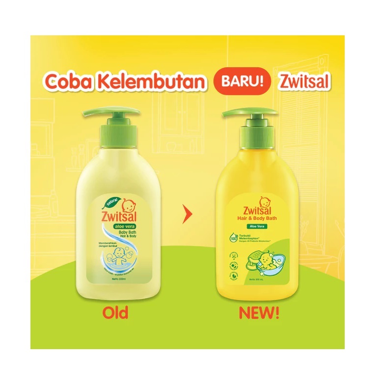 Unilever Indonesia Zwitsal Baby Hair & Body Bath Aloe Vera