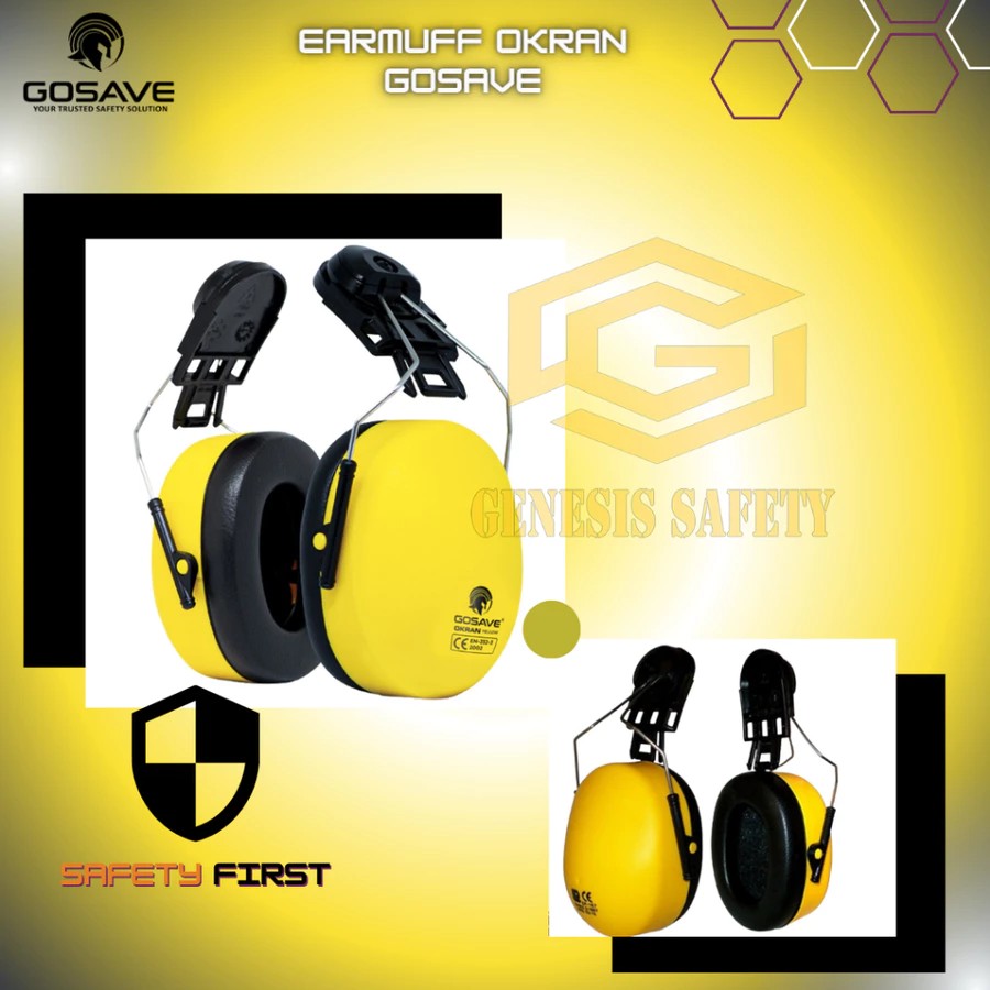 Pilar Niaga Makmur Gosave Earmuff Helmet Okran Series