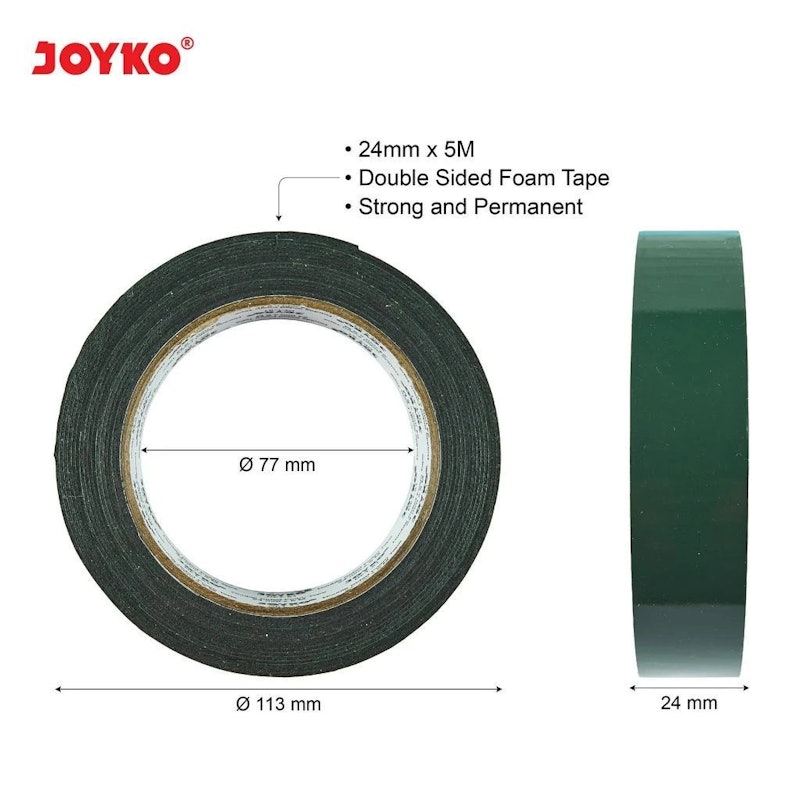 Joyko Double Sided Foam Tape White 4