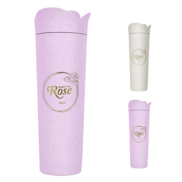 Miniso Tumbler Plastik Mawar