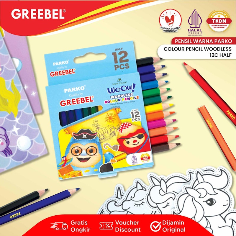 Greebel® Parko Woodless Colour Pencils 5