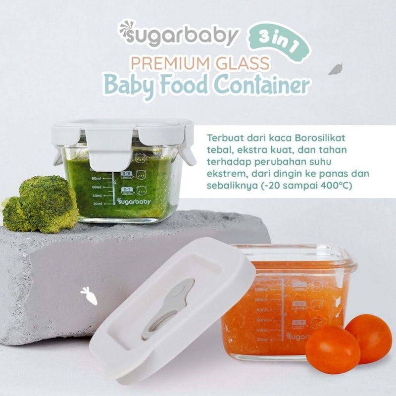 Sugar Baby Premium Glass Jar Baby Food Container 2