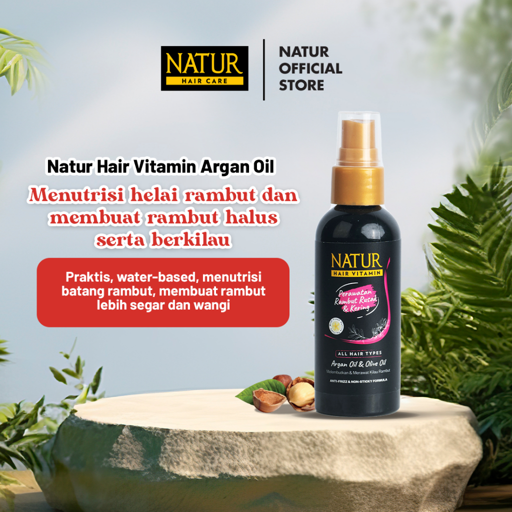 Gondowangi Tradisional Kosmetika Natur Hair Care Hair Vitamin Argan Oil & Olive Oil