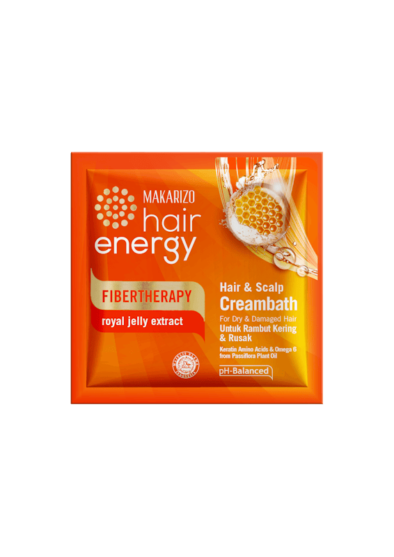 Makarizo Hair Energy Fibertherapy Hair & Scalp Creambath Royal Jelly 1