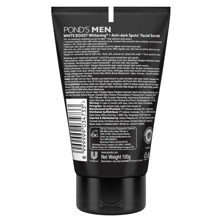 Unilever Pond's Men Bright Boost Facial Scrub