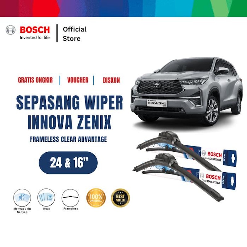 Bosch Wiper Frameless Toyota Kijang Innova Zenix 5