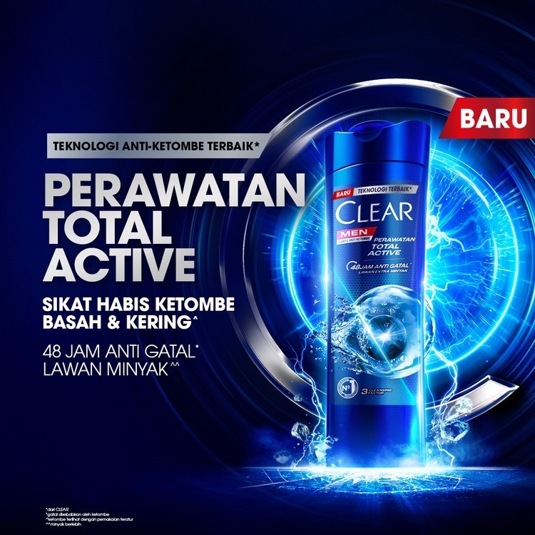 Unilever Sampo CLEAR Perawatan Total Active 
