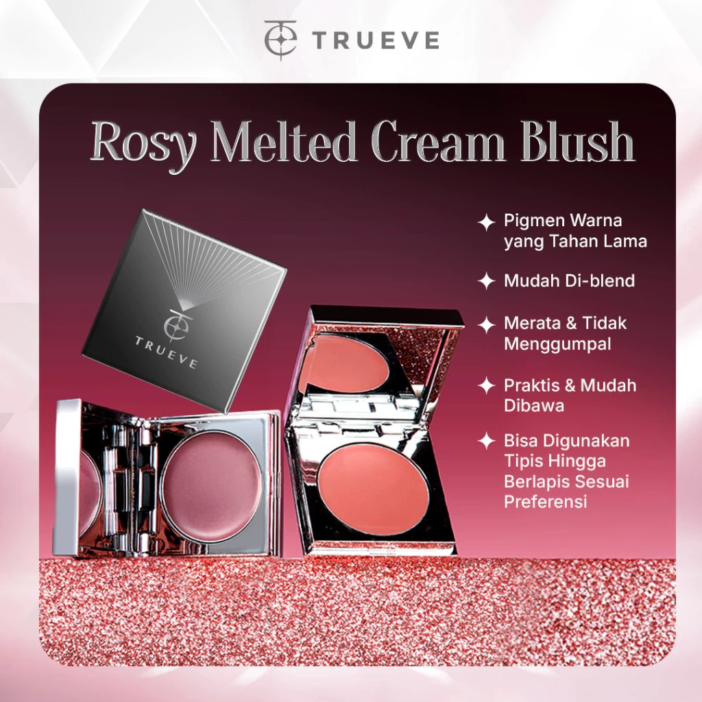 Trueve TRUEVE Rosy Melted Cream Blush Alluring Mauve