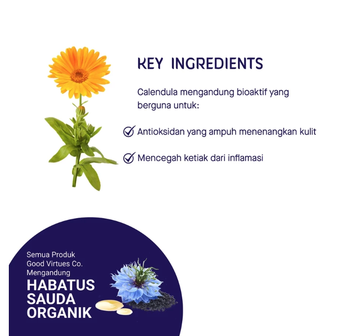 Good Virtues Co.  Good Virtues Co. Bright & Soothing Calendula Roll On Deodorant