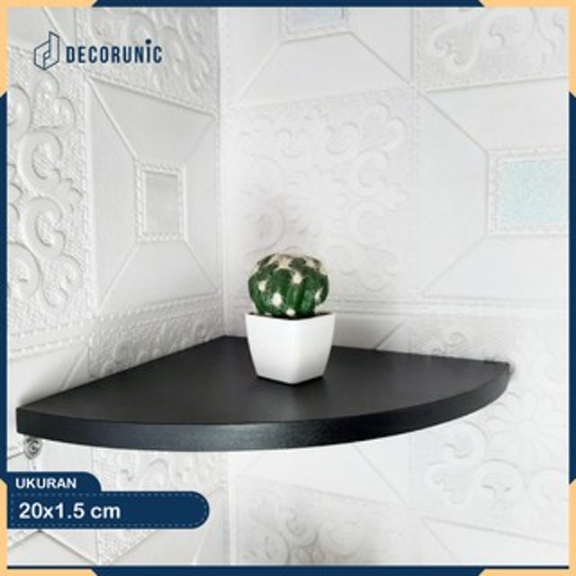 Decorunic Rak Dinding Sudut 3 Pcs