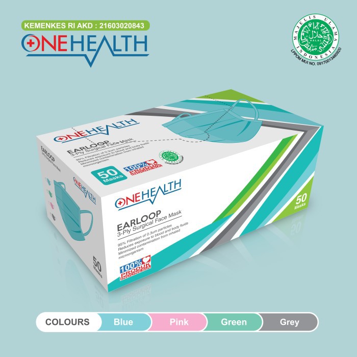 Masker Medis Earloop 3 Ply Surgical Face Mask 3