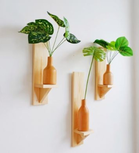  Rak Bunga Kayu Couple