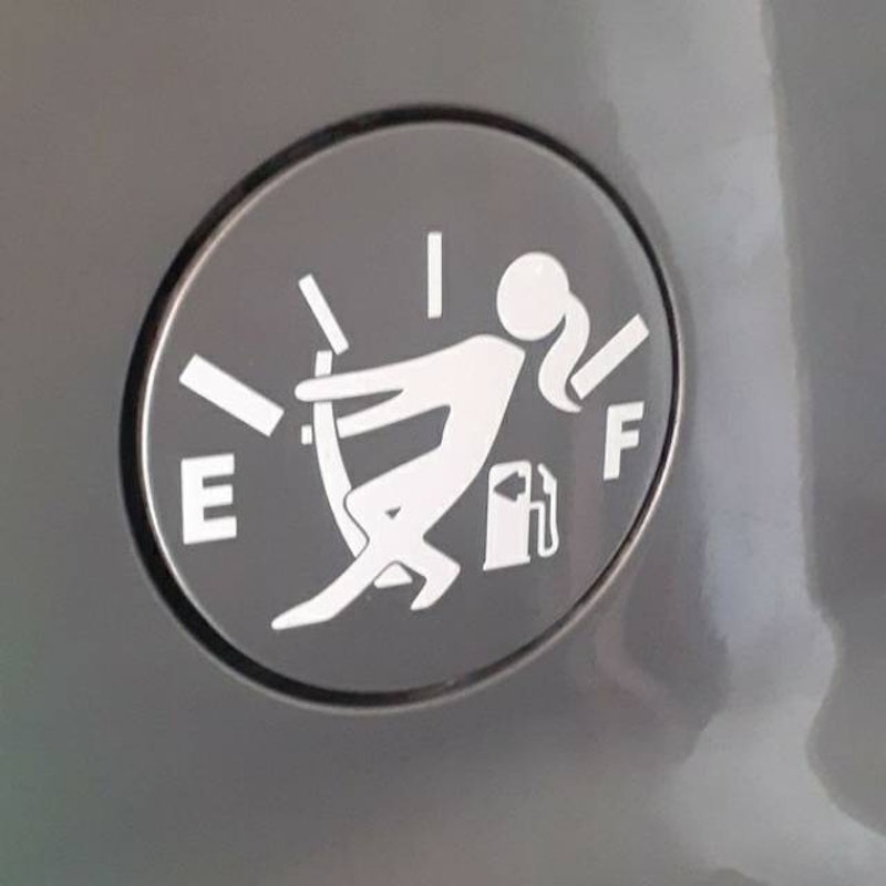 Stiker Tutup Tangki Mobil Fuel Indicator 5
